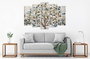 Wallity BC64 Lienzo Decorativo de 5 Piezas Multicolor